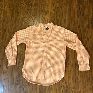 Ralph Lauren Orange Casual Button Down Shirt